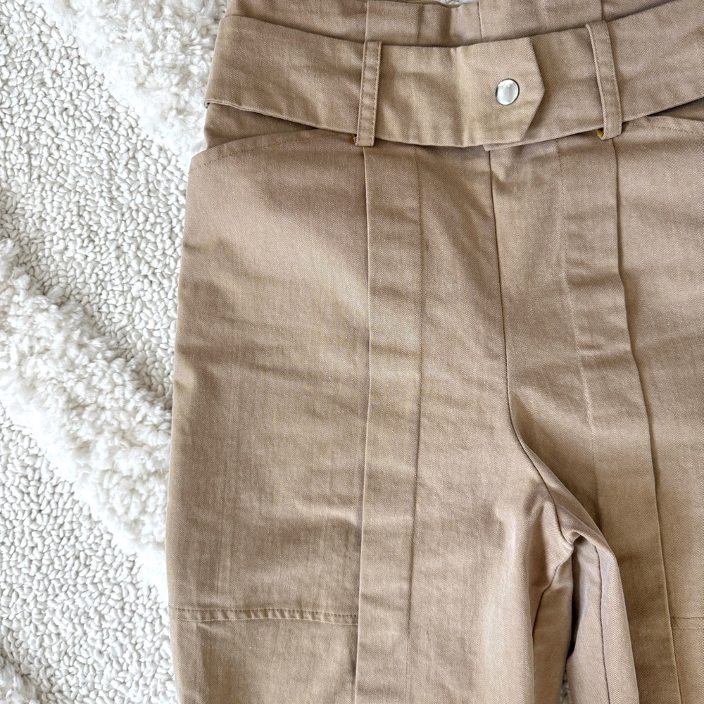 ASOS Khaki Trousers, Tapered Leg with Pockets - Picture 6 of 9